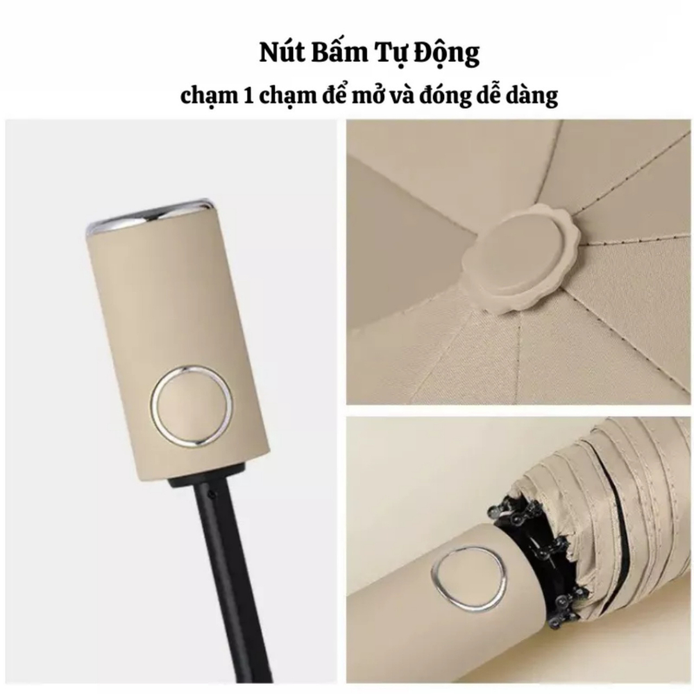 Ô Tự Động Mineko Dù Gấp Gọn 20 Nan Chống Tia UV Che Mưa Bão Hiệu Qủa