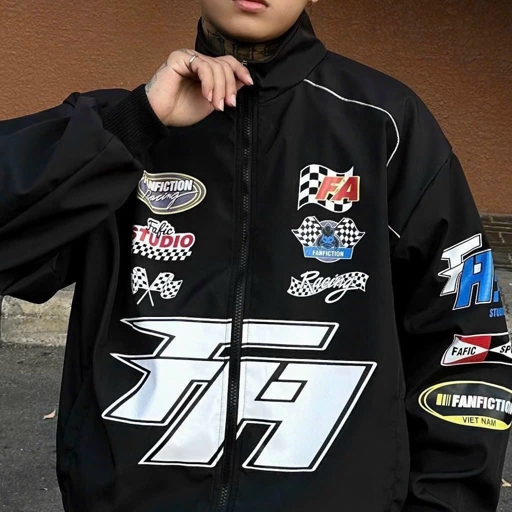 Áo khoác dù Racing STUDIO - Áo khoác gió Jacket 2 lớp Unsiex Nam Nữ Năng Động , Đi Phượt Cá Tính - TP0034