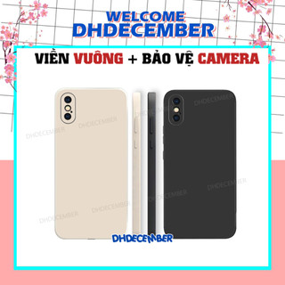 Ốp lưng iphone x / xs / xs max cạnh viền vuông, ốp mềm dẻo bảo vệ camera