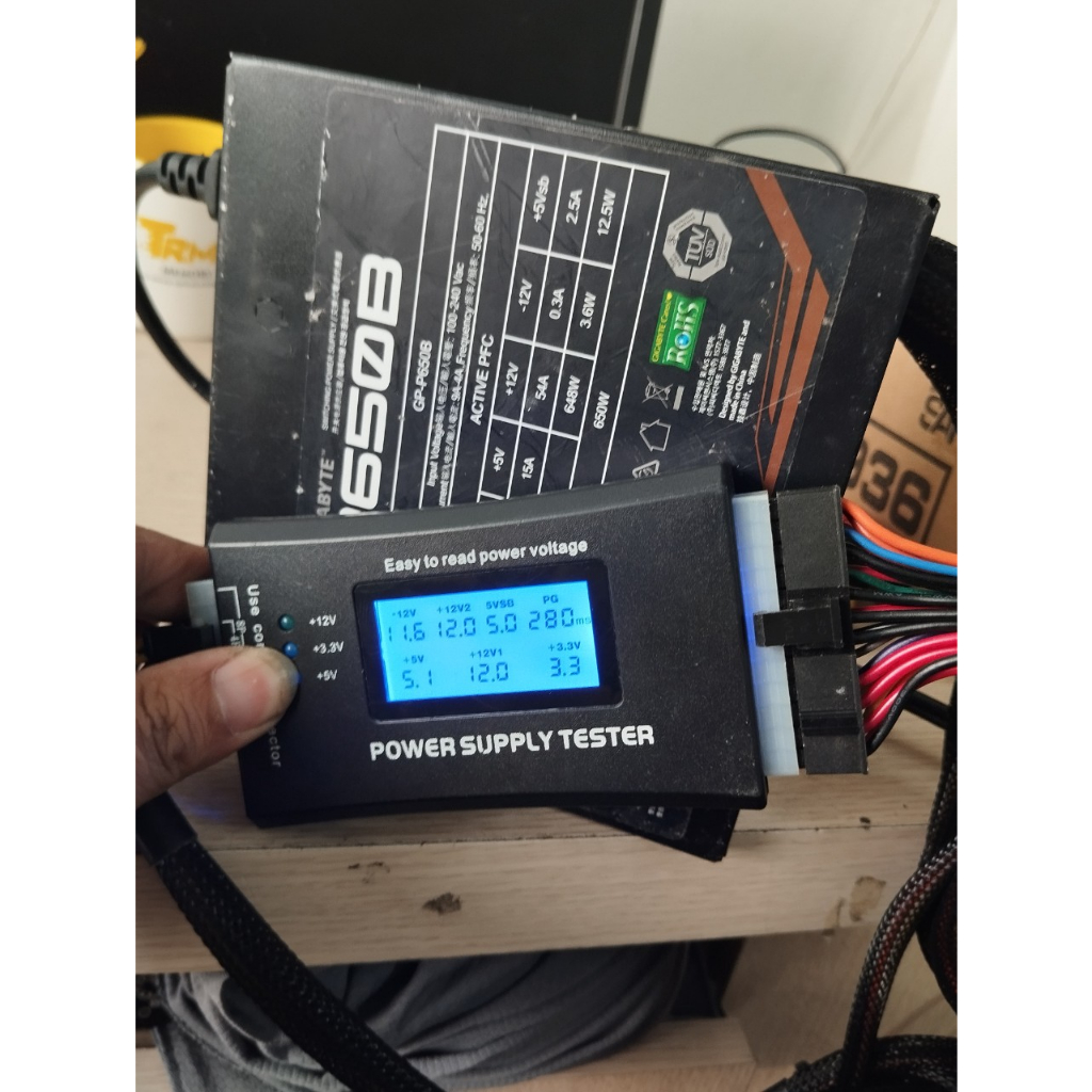 Nguồn GIGABYTE 650W 80PLUS/ Chính hãng đã qua sử dụng