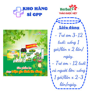 Hati-tux syrup hộp 20 gói x 5ml - Dùng cho trẻ từ 3 tuổi trở lên