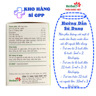 Hati-tux syrup hộp 20 gói x 5ml - Dùng cho trẻ từ 3 tuổi trở lên