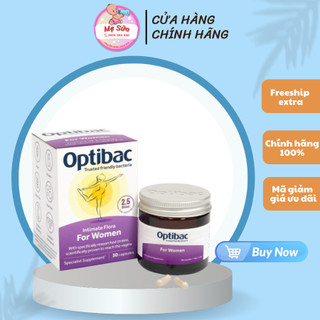 Men vi sinh Optibac tím chăm sóc vùng kín, hỗ trợ đẩy lùi và ngăn ngừa các vấn đề phụ khoa, tiết niệu