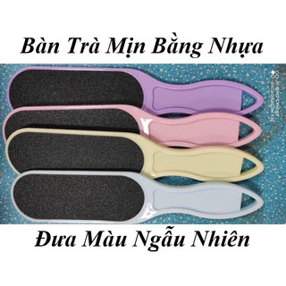 Bàn chà gót chân mịn tay cầm bằng nhựa,bàn chà lấy da chết gót chân