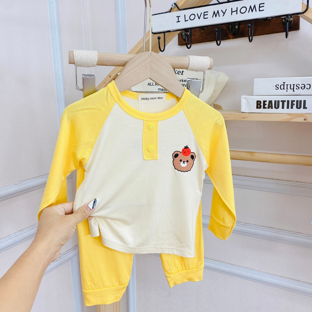 Bộ dài tay bé trai , bộ dài tay bé gái chất thun lạnh từ 4kg đến 15kg - jkids