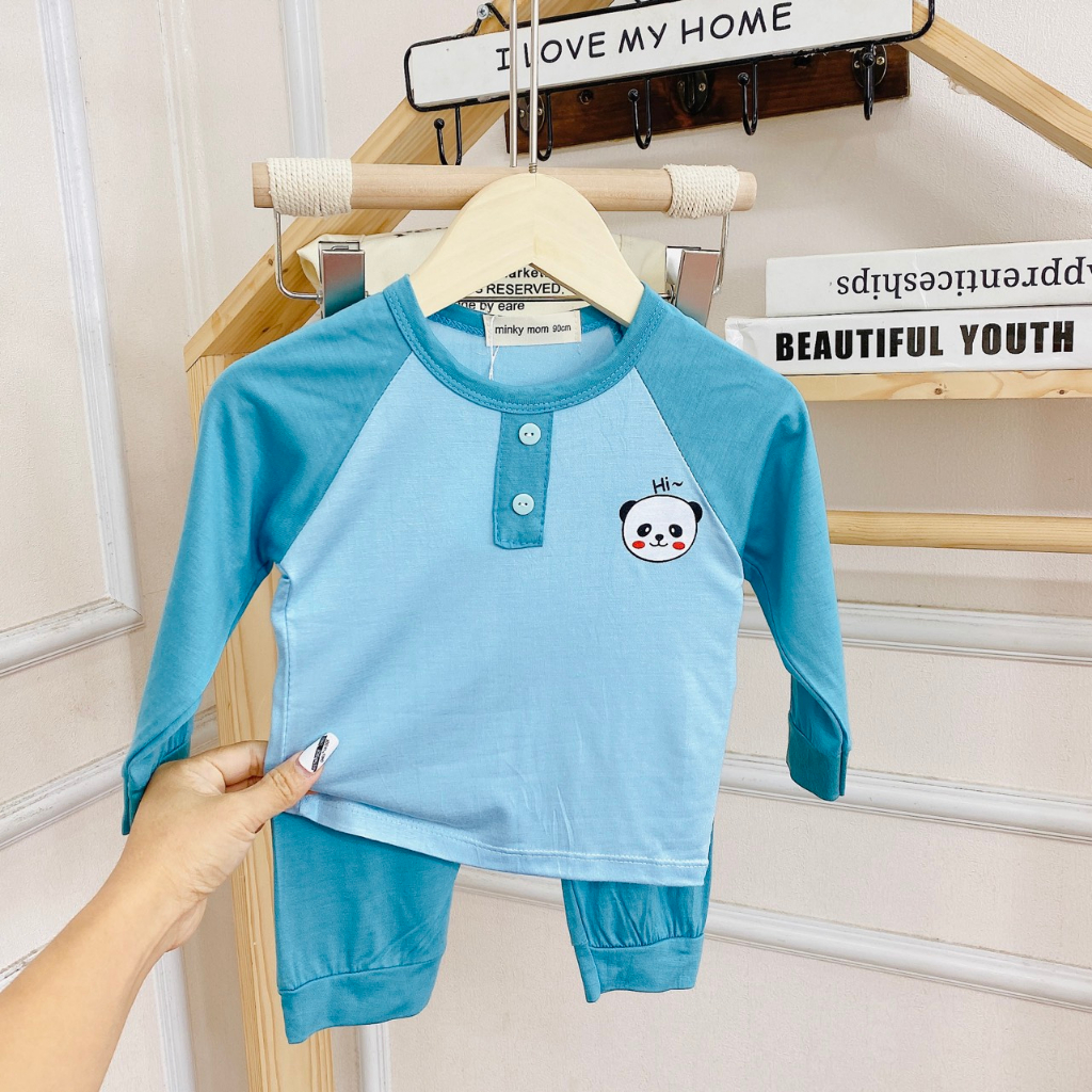 Bộ dài tay bé trai , bộ dài tay bé gái chất thun lạnh từ 4kg đến 15kg - jkids