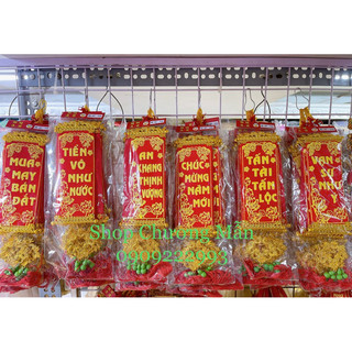 [Đồ Treo Trang Trí Tết] 10 Dây Liễn Nhung Chữ Việt Chúc Tếty