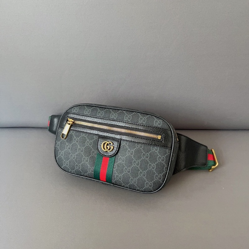 Túi Đeo Bụng Ngực GD Fullbox Họa Tiết Monogram Khóa Trước Da Bê