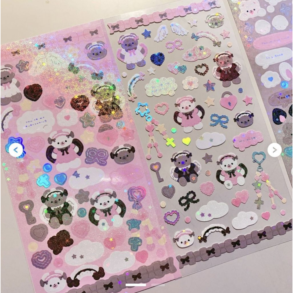 Zanmo hình dán sticker gấu malang hàn quốc dễ thương decor toploader