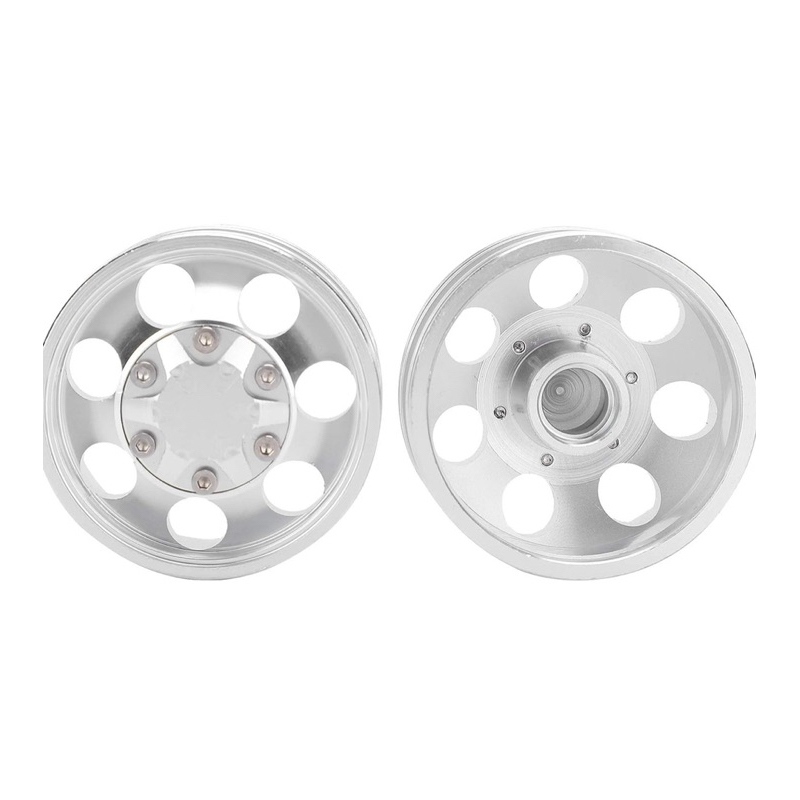 Bộ mâm vỏ bánh trước kim loại xe tải tamiya rc 1/14