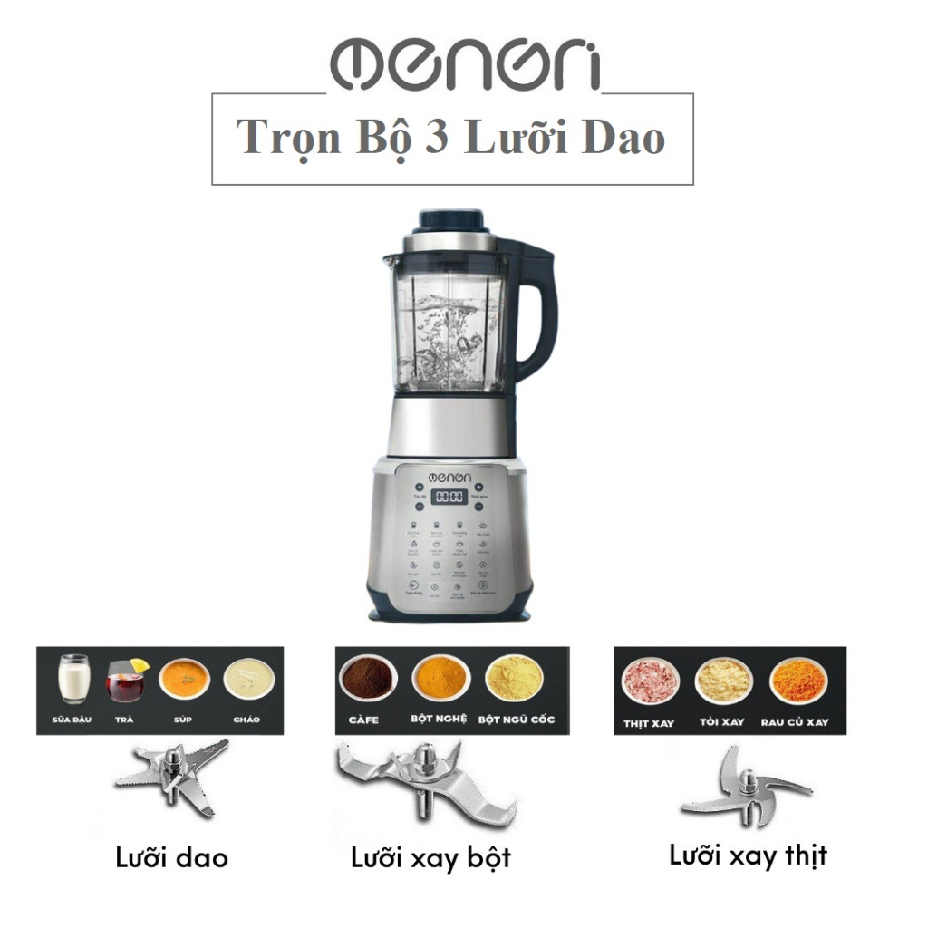 Máy Làm Sữa Hạt OENON V9 Công Suất 1600W, Dung tích 1750ml, Kèm 3 Lưỡi Dao INOX 304