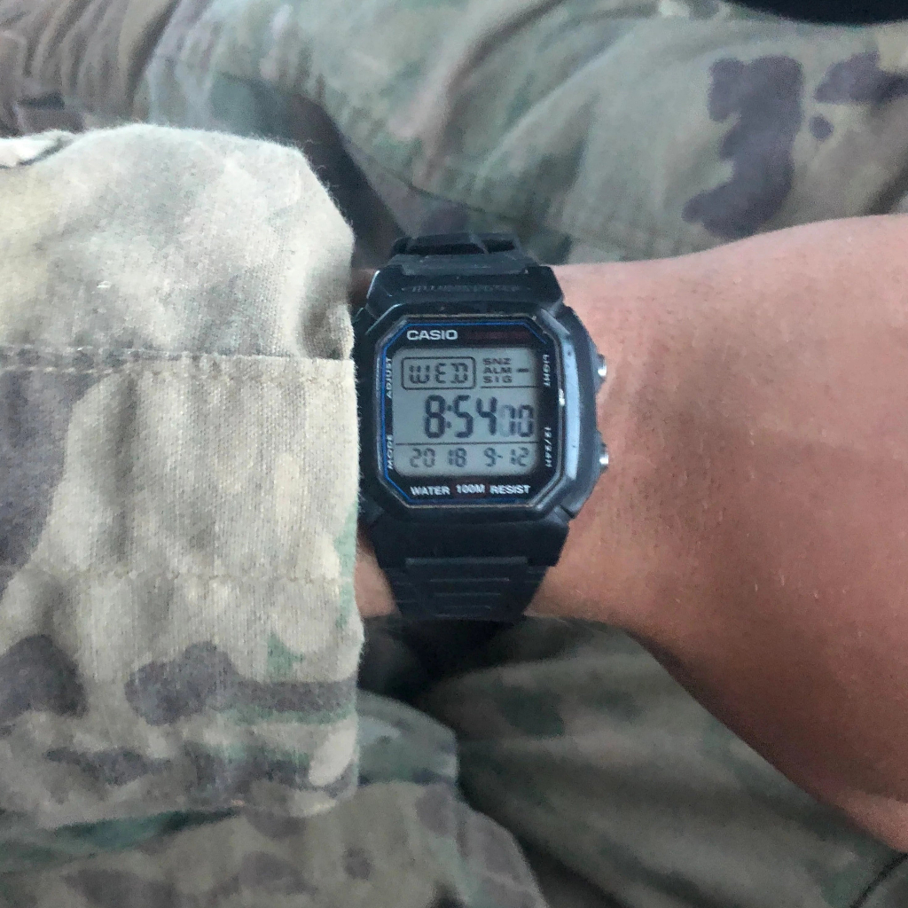 Đồng hồ Casio nam điện tử W-800H-1AVDF dây cao su chính hãng