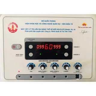 Máy Vật lý Trị Liệu  Gold Life GL 16 THẾ HỆ MỚI NHẤT - Tặng 05 thuốc ,20 xung- [BẢO HÀNH ĐỔI MỚI 20 NĂM-BỘ QUỐC PHÒNG]