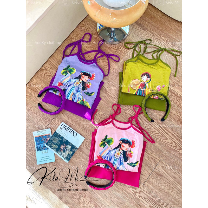 Yếm lụa T.Ơ T.Ằ.M thiết kế siêu đẹp cho bé