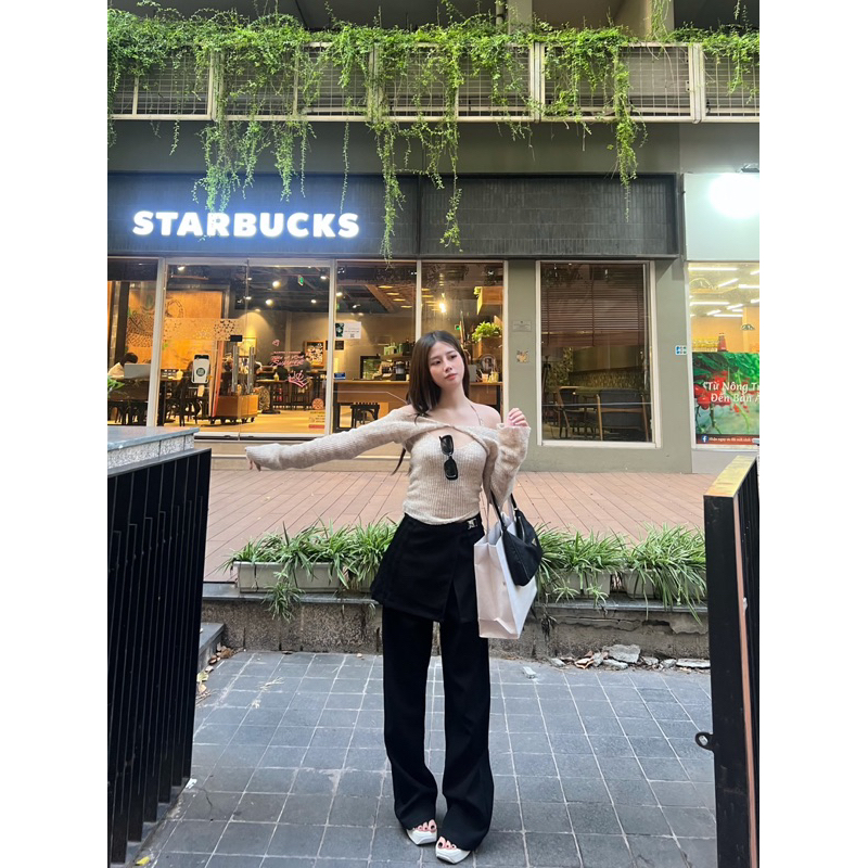 SET ÁO LEN CROPTOP SIÊU XINH