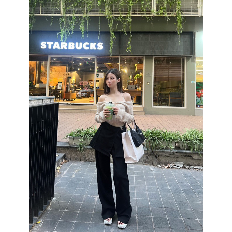 SET ÁO LEN CROPTOP SIÊU XINH