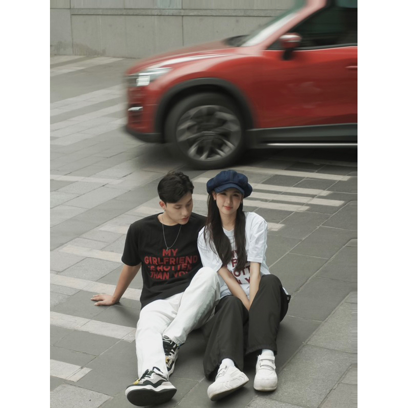 Áo phông unisex CINIMON HOT COUPLE TEE local brand tay lỡ màu đen
