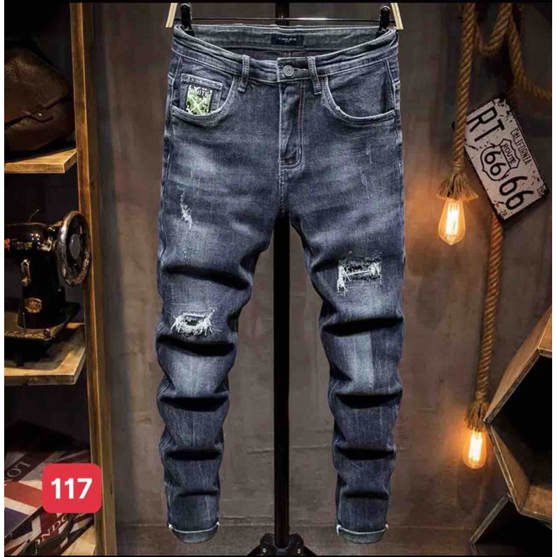 Quần jean nam chất liệu cotton co giãn thoải mái hàng mới về hot trend trẻ trung năng động nhanh tay thêm vào giỏ hàng
