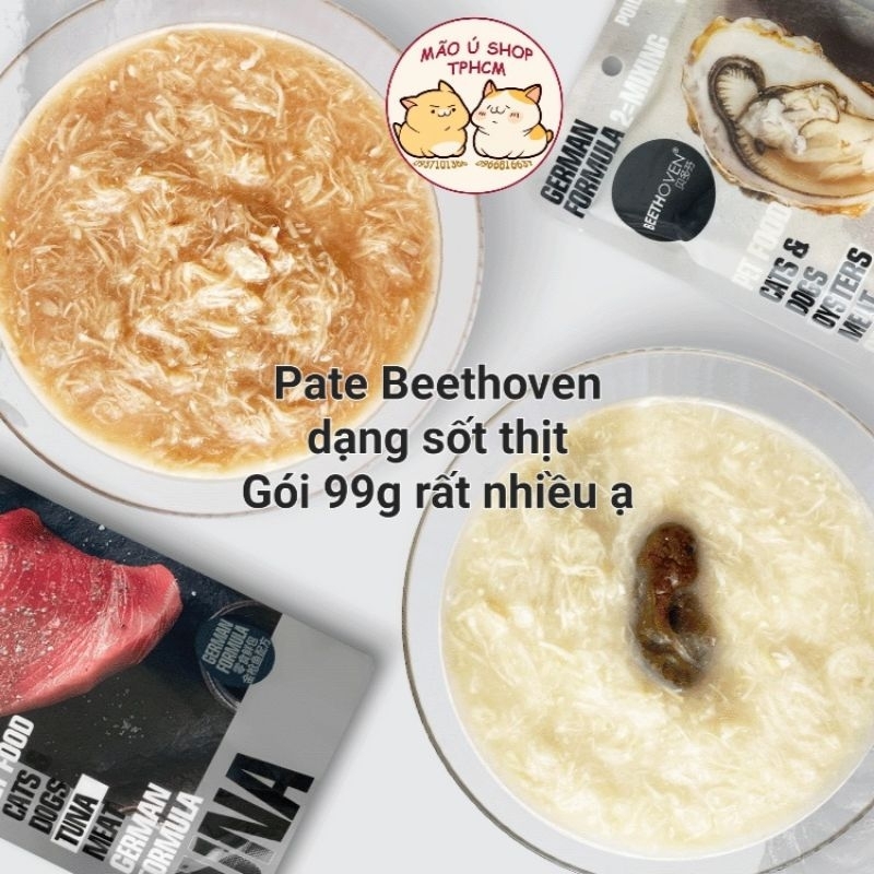 PATE BEETHOVEN GÓI 99G - PATE SÚP THỊT CHO CẢ CHÓ VÀ MÈO
