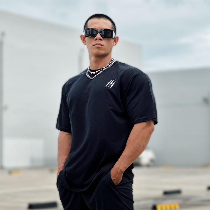 OVERSIZE TẬP GYM HUSTLE GYMSQUAD CO GIÃN THOÁNG MÁT