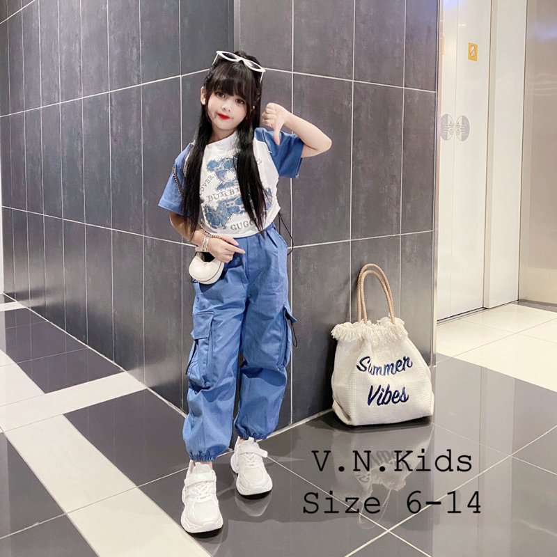 Bộ đính đá Gấu,Thỏ + quần Jean bom cho Bé size đại 17kg-42kg