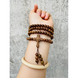 Mẫu mới độc quyền_Chuỗi trầm hương tốc mix charm thánh giá