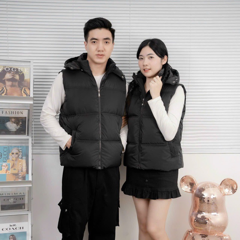 Áo Phao Đôi Nam Nữ, Áo Gile Đôi, Áo Khoác Phao Đôi Nam Nữ HÓT 2023