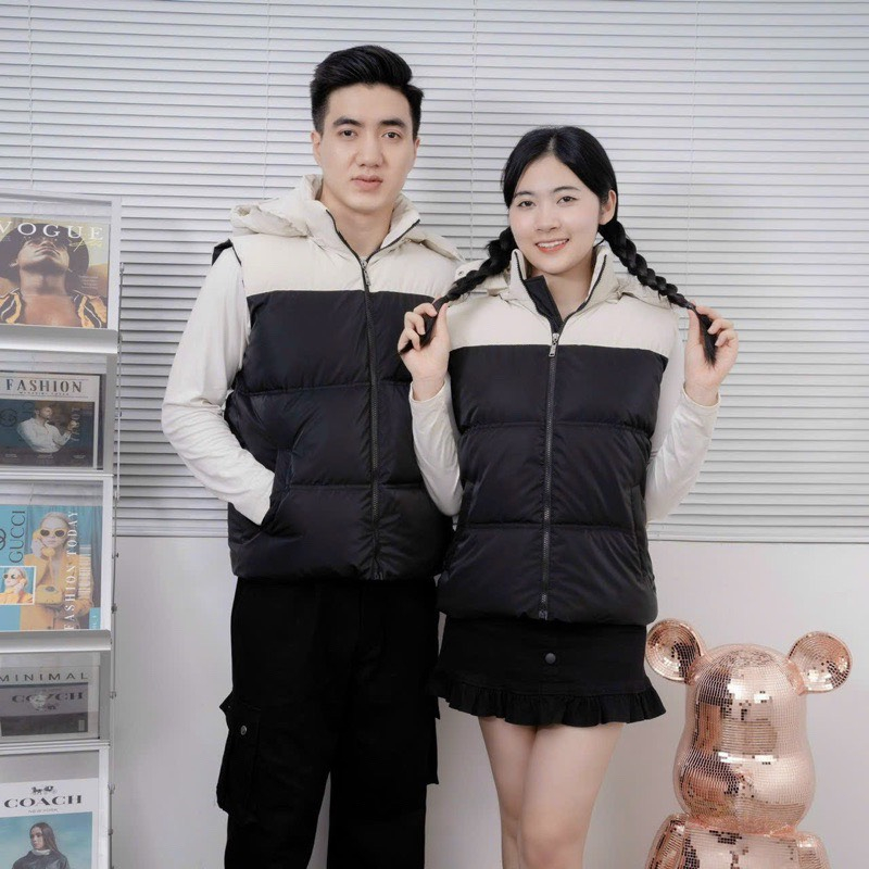 Áo Phao Đôi Nam Nữ, Áo Gile Đôi, Áo Khoác Phao Đôi Nam Nữ HÓT 2023