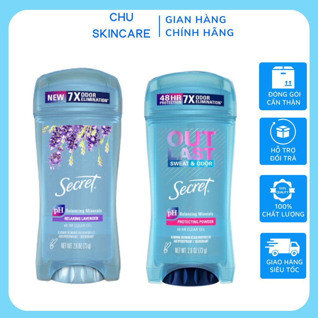 Gel ngăn mùi và ngăn mồ hôi Secret 73G
