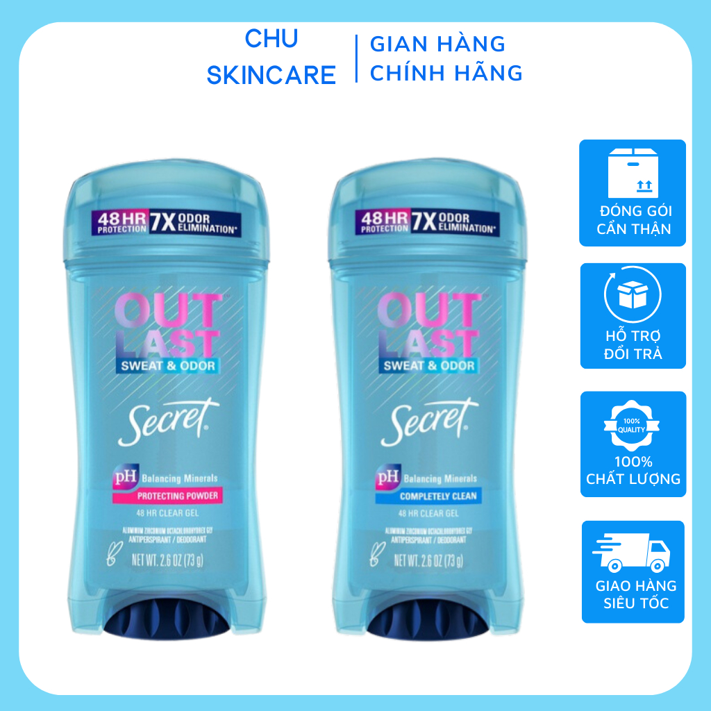 Gel ngăn mùi và ngăn mồ hôi Secret 73G