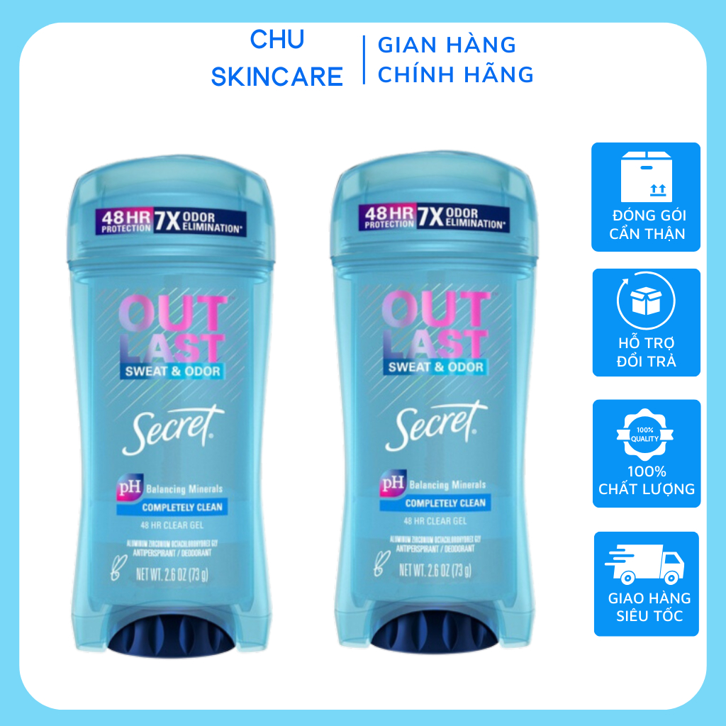 Gel ngăn mùi và ngăn mồ hôi Secret 73G