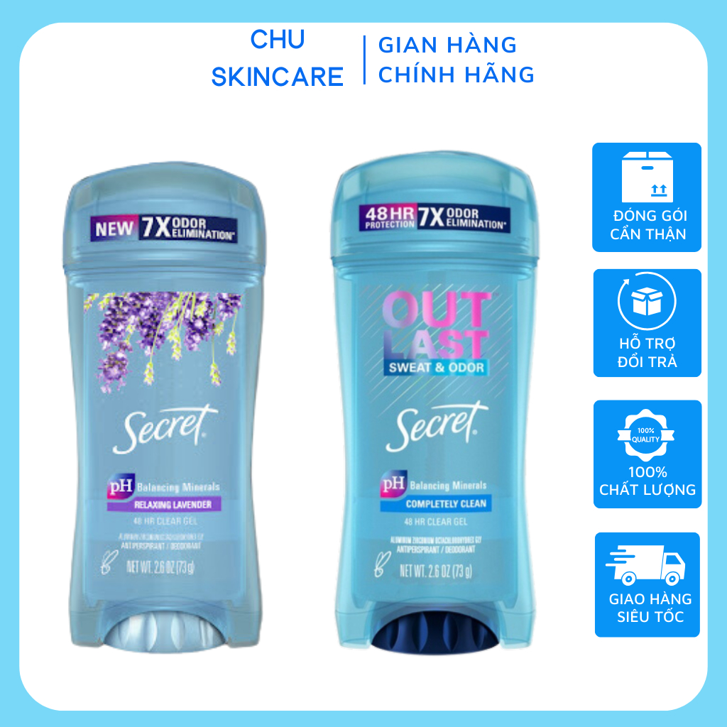 Gel ngăn mùi và ngăn mồ hôi Secret 73G