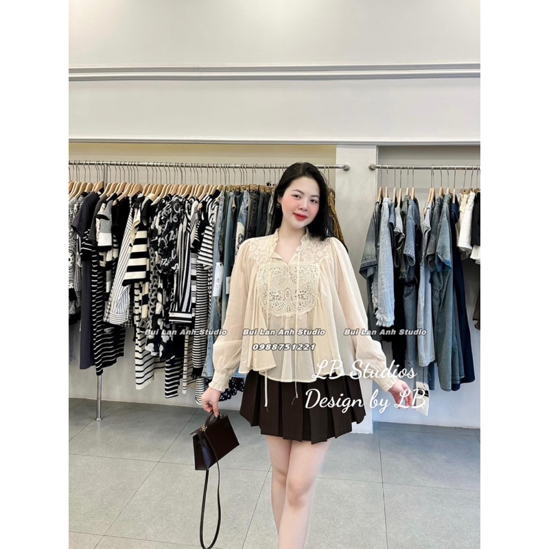 Áo babydoll tơ phối ren siêu xinh qcl1