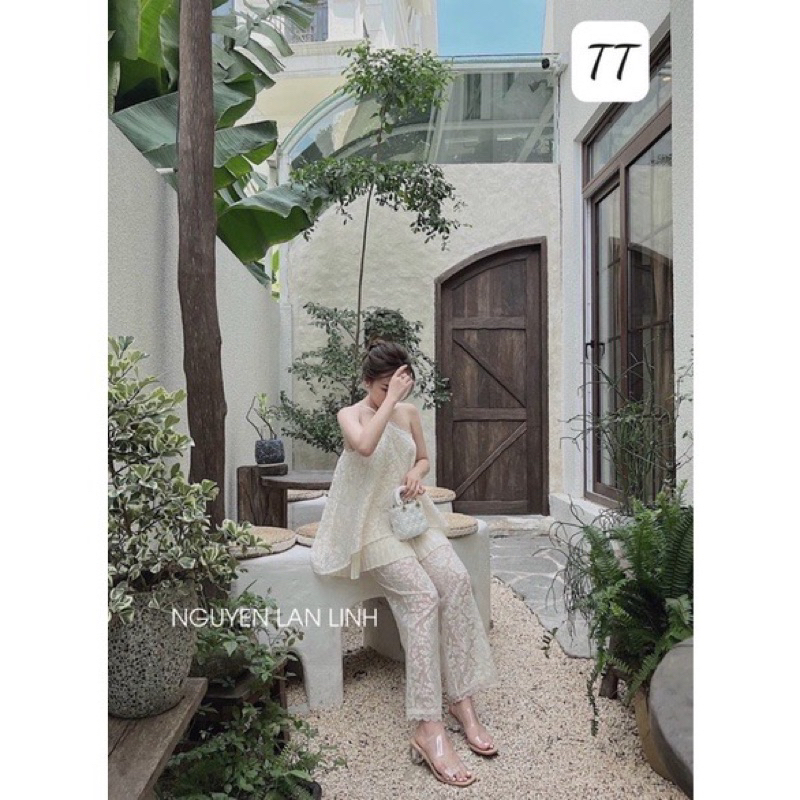 Set Yếm Ren Tiểu Thư Dáng Xoè <50kg