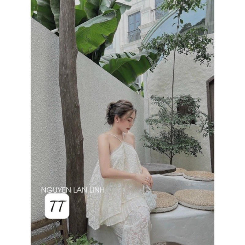 Set Yếm Ren Tiểu Thư Dáng Xoè <50kg