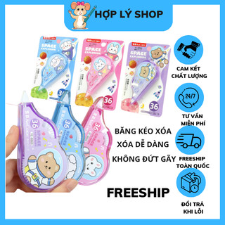Băng xoá kéo dài 8m hình cute sử dụng dễ dàng, băng xoá kéo hợp lý shop