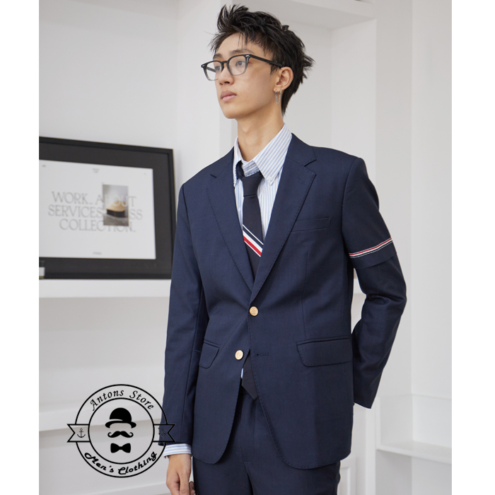 Vest  Viền Tay 1 Bên Màu Xanh Navy