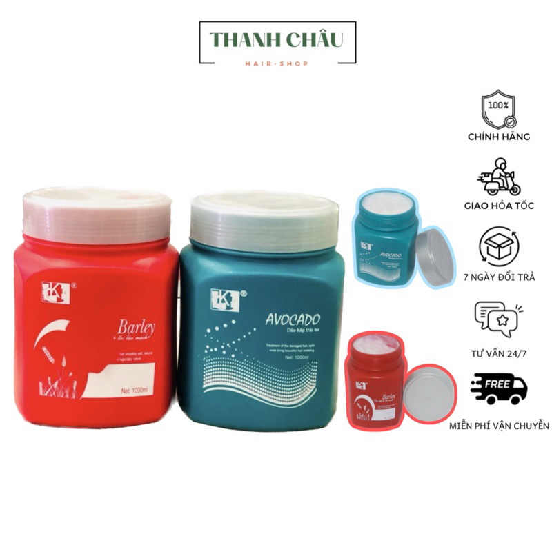 Hấp Dầu Trái Bơ Avocado 1000ml Phục Hồi Tóc