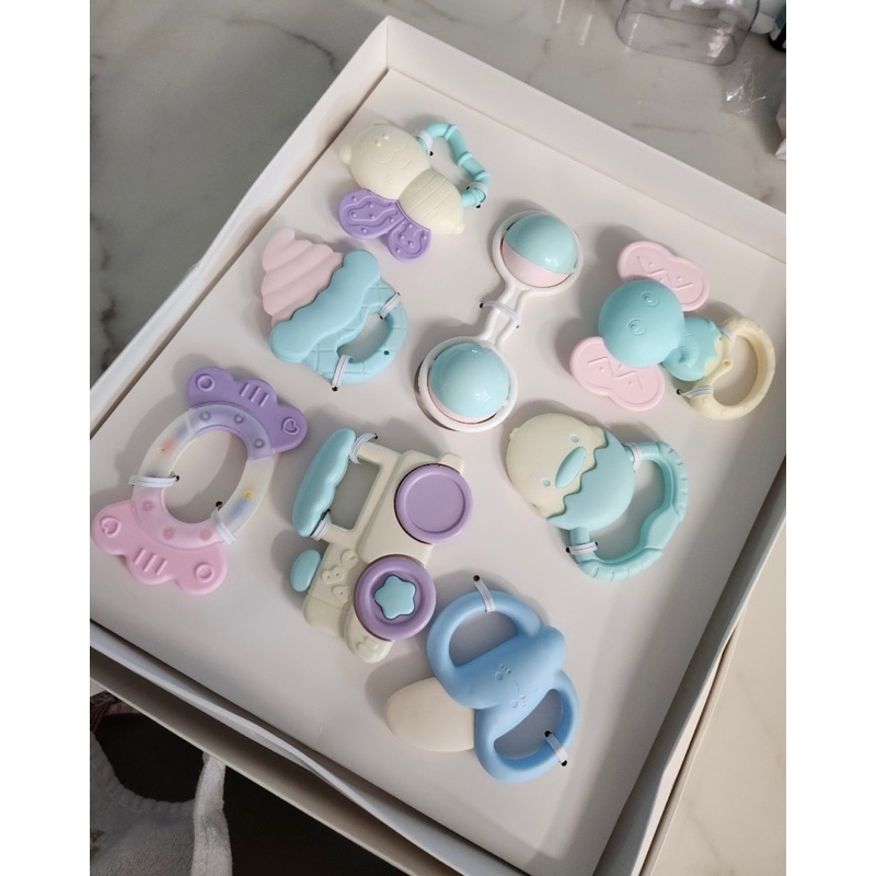 Set đồ chơi xúc xắc gặm nướu cho bé Nature Love Mere