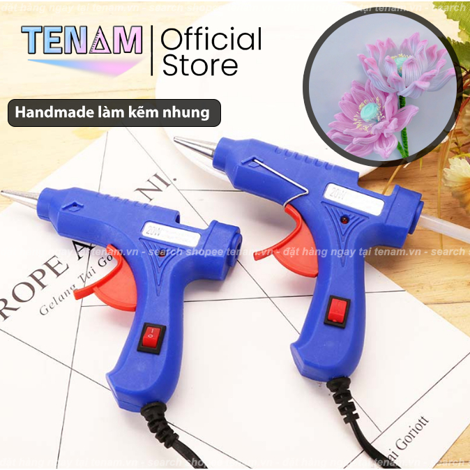 Súng Bắn Keo Nến Hàng Chính Hãng 20W - 60W Kèm Thanh Keo Nến - Phụ Kiện Làm Đồ Handmade - Thủ Công🌸