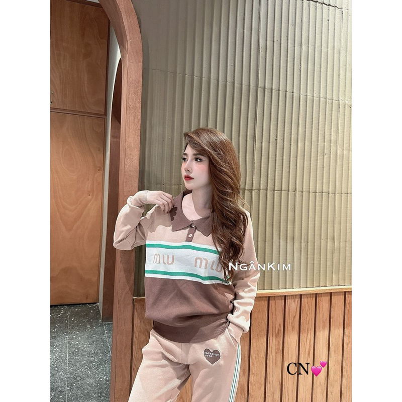 Bộ thu đông cho nữ hàng QC chất dày dặn