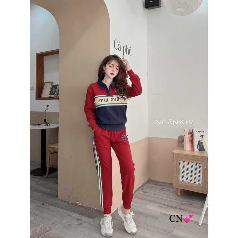 Bộ thu đông cho nữ hàng QC chất dày dặn