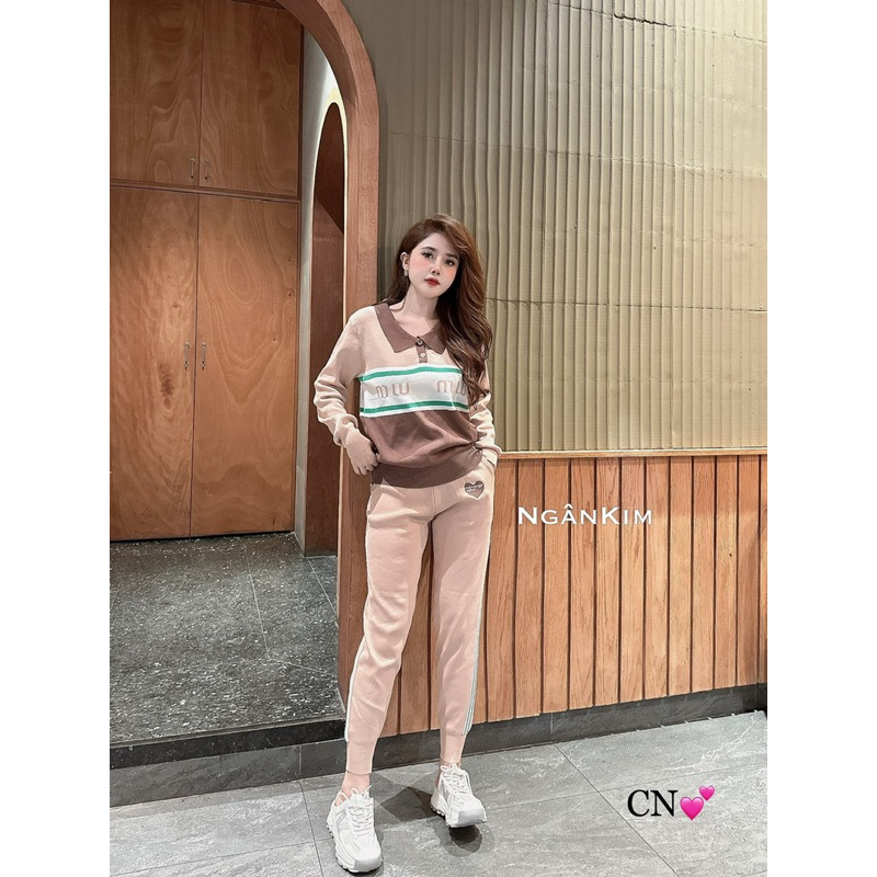 Bộ thu đông cho nữ hàng QC chất dày dặn