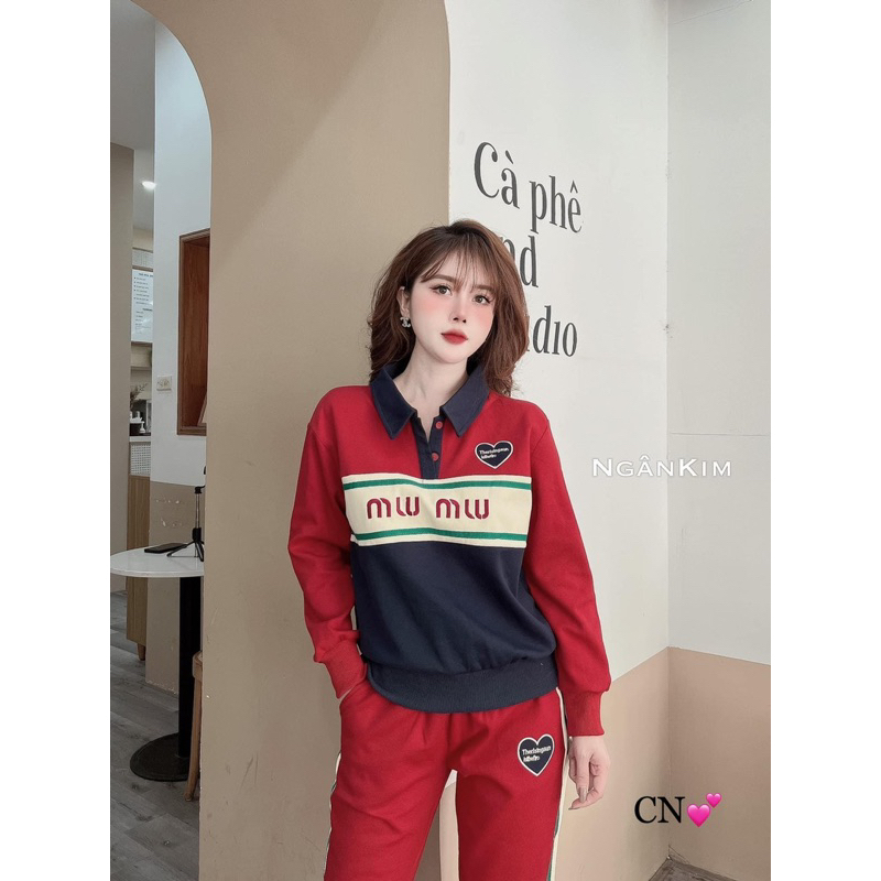 Bộ thu đông cho nữ hàng QC chất dày dặn