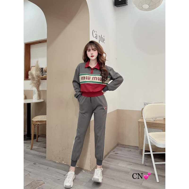 Bộ thu đông cho nữ hàng QC chất dày dặn