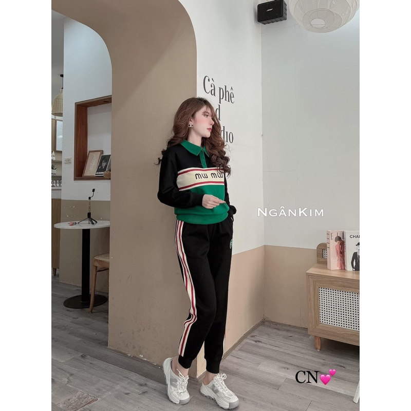 Bộ thu đông cho nữ hàng QC chất dày dặn