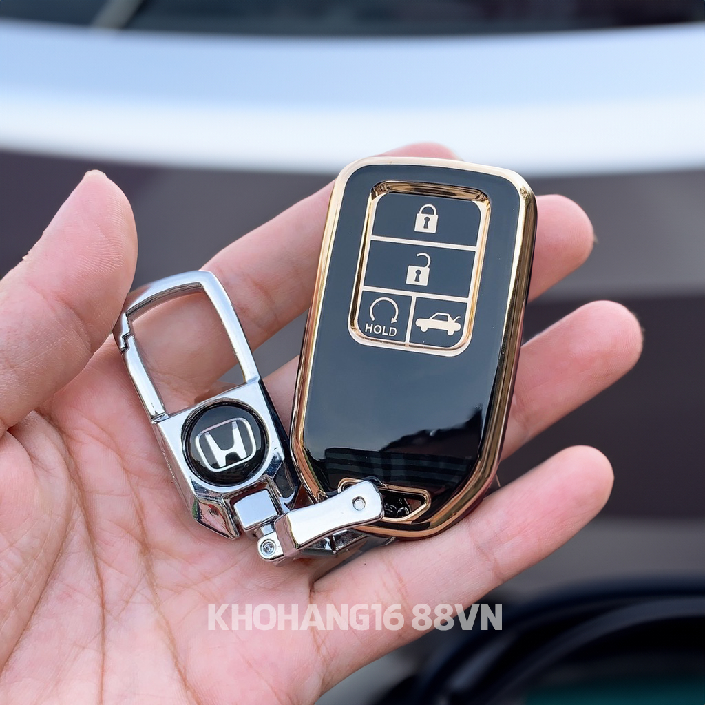 Ốp chìa khoá TPU sang trọng dành cho xe Honda CRV, Civic, City, HRV, Jazz...