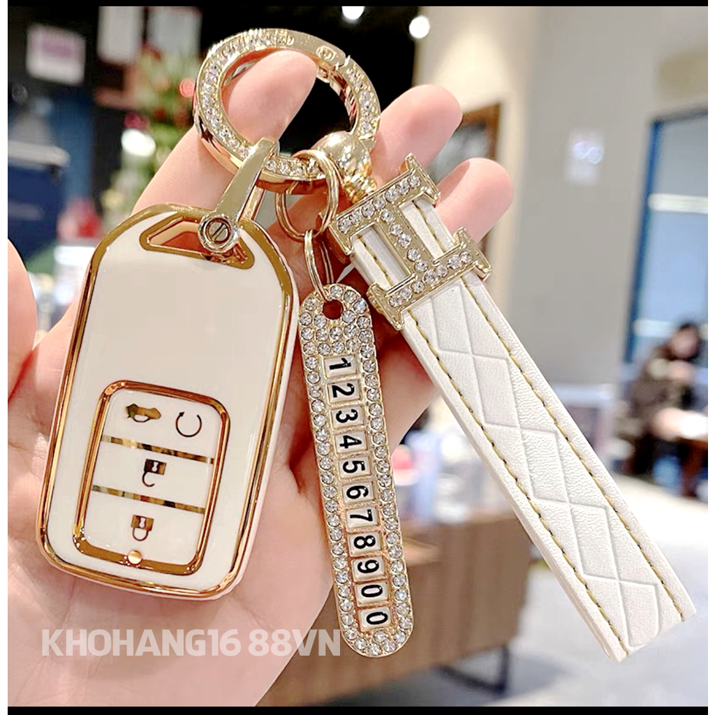Ốp chìa khoá TPU sang trọng dành cho xe Honda CRV, Civic, City, HRV, Jazz...
