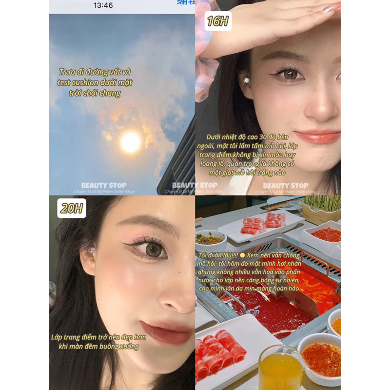 Cushion Kiềm Dầu Lâu Trôi, Mướt Mịn Tự Nhiên YOHY Kèm Lõi Thay