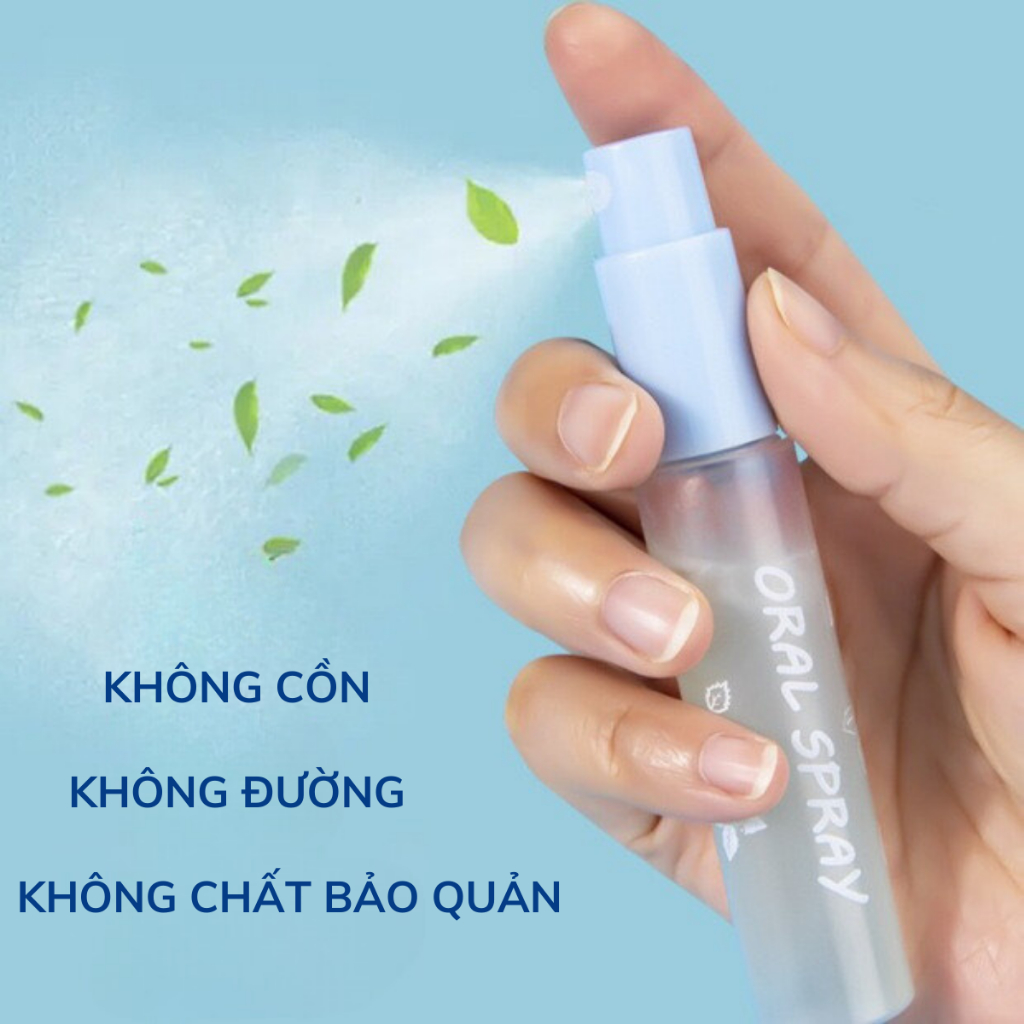 Xịt thơm miệng BOAE bạc hà 17ml vị đào trắng trà ô long lưu hương lâu ChiChi SD16